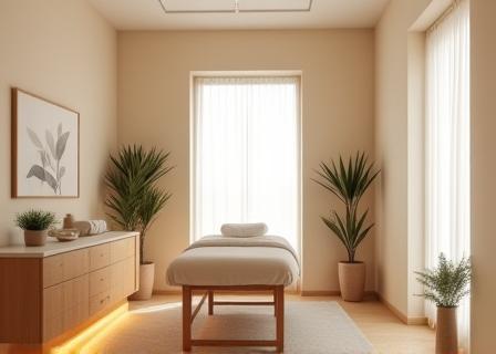 Modern wellness therapy studio at London Wellbeing Massage