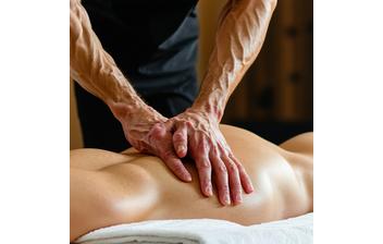 Deep tissue massage for back and shoulders