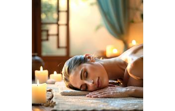 Relaxation massage in serene environment